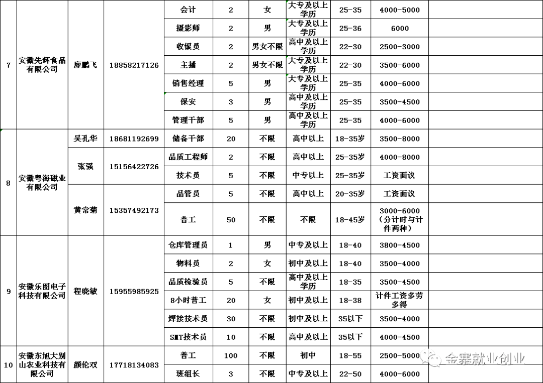 金寨在線最新招聘信息概覽，金寨在線最新招聘信息全面解析